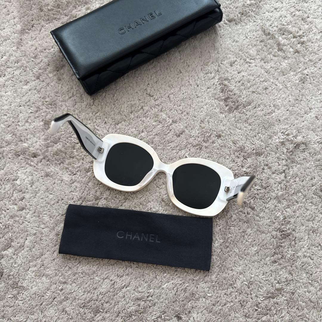 CHANEL サングラス 9091B ホワイト