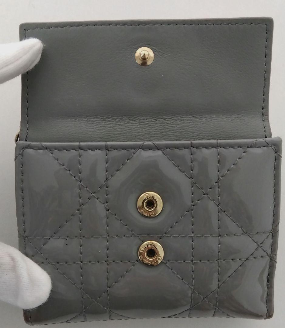 ARA06 クリスチャンディオール カナージュ コンパクトウォレット3つ折り財布