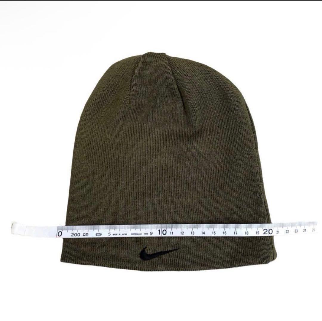 NIKE ビーニー　ニット帽　ボーダー　00s 紫　カーキ　リバーシブル
