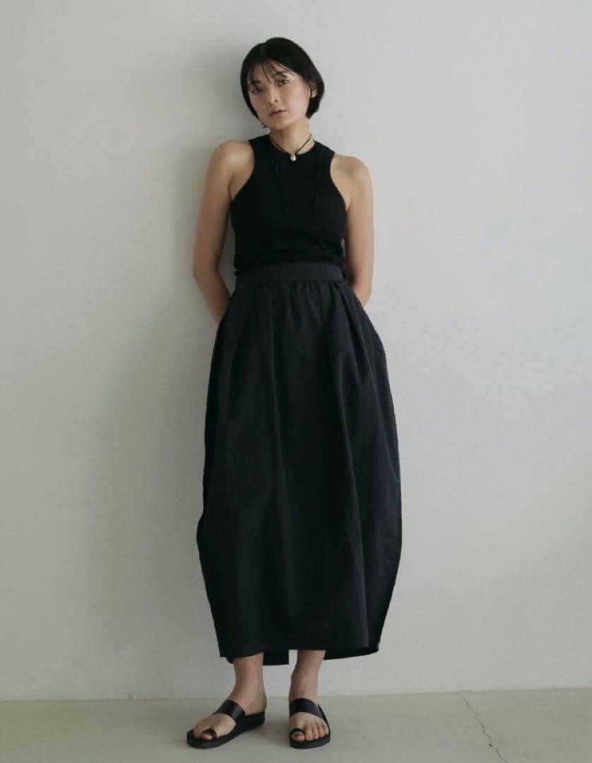 スカート anuke. Nylon Balloon Skirt 38
