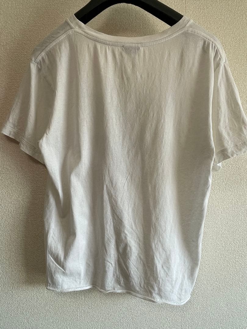 SAINT LAURENT ホワイト ロゴTシャツ