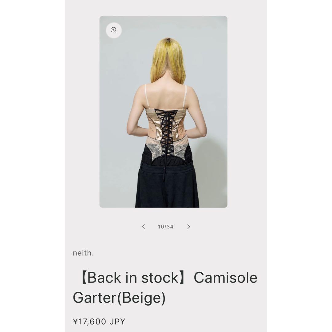トップス neith. / Camisole Garter