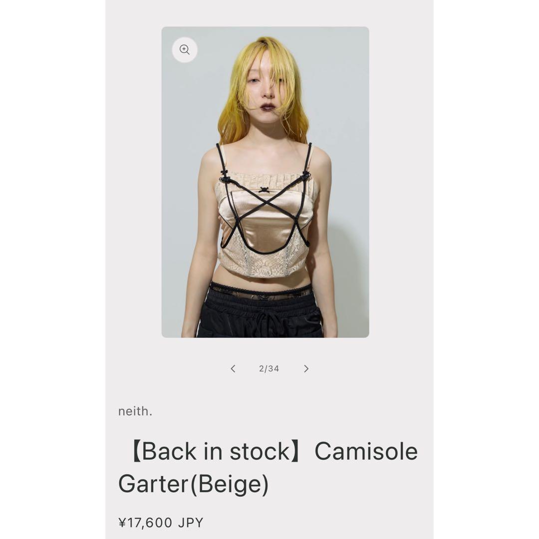 トップス neith. / Camisole Garter
