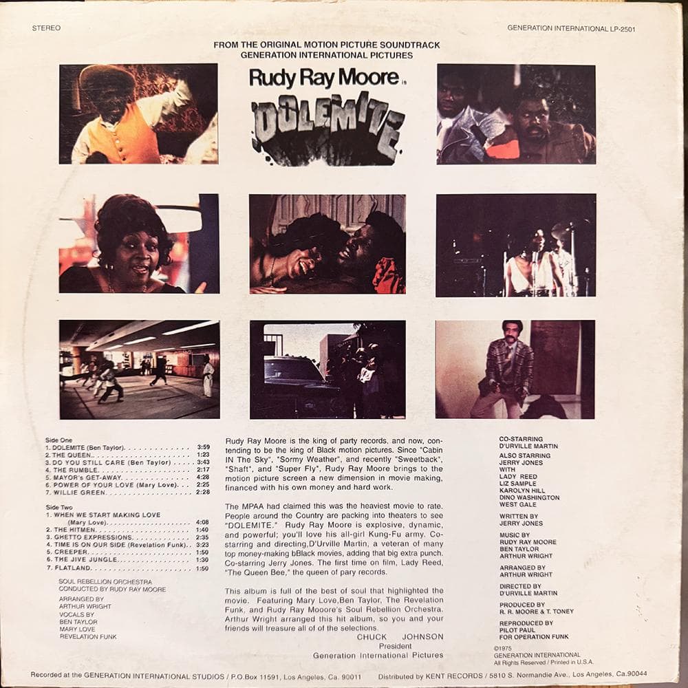 洋楽 Rudy Ray Moore / Dolemite '75
