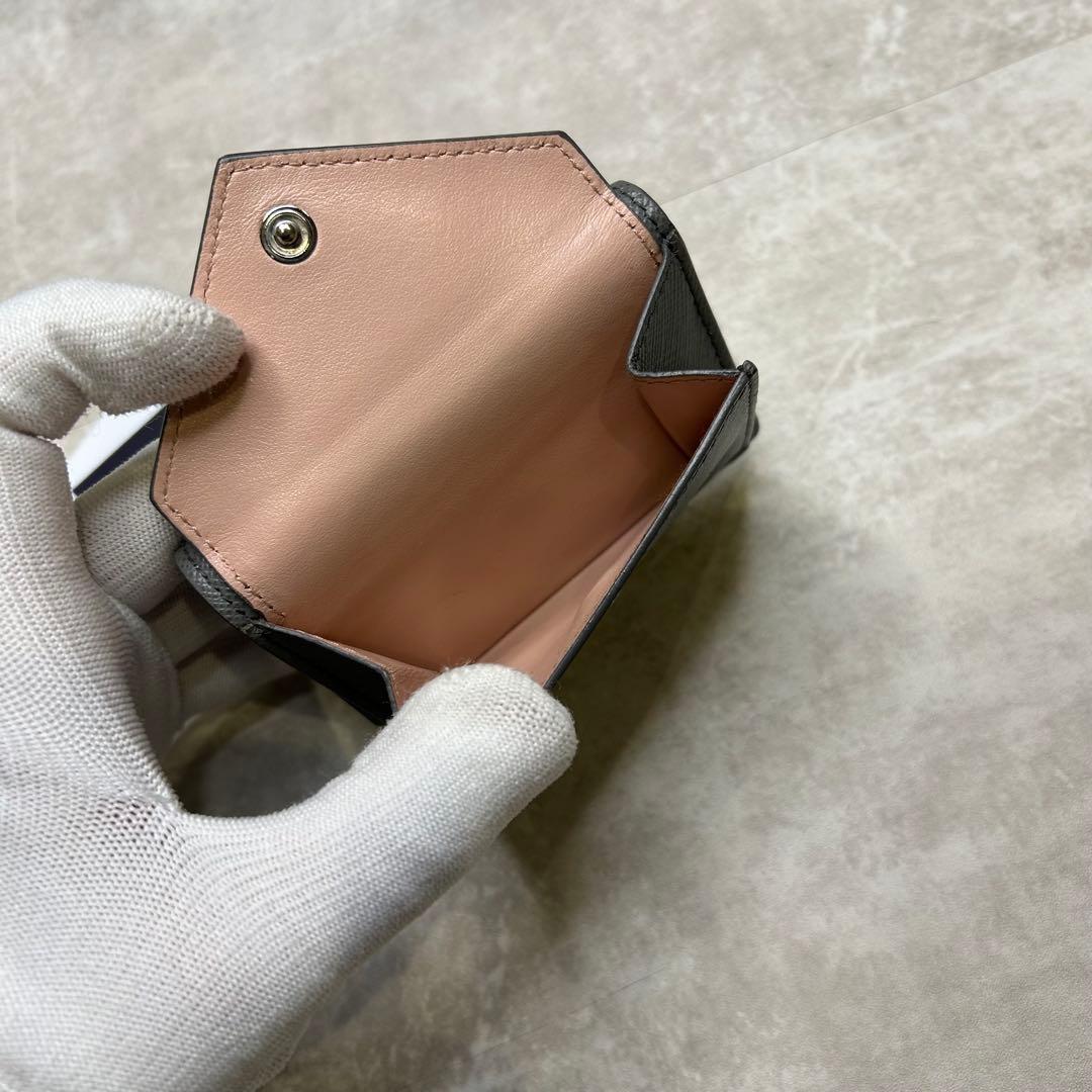 極美品✨PRADA ミニ財布 サフィアーノ レザー バイカラー三つ折り財布