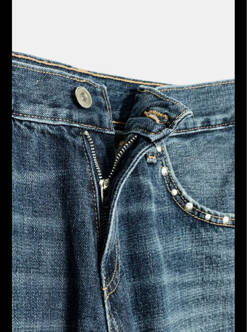 【今季完売品】ZARA TRF スラング スタッズデニム