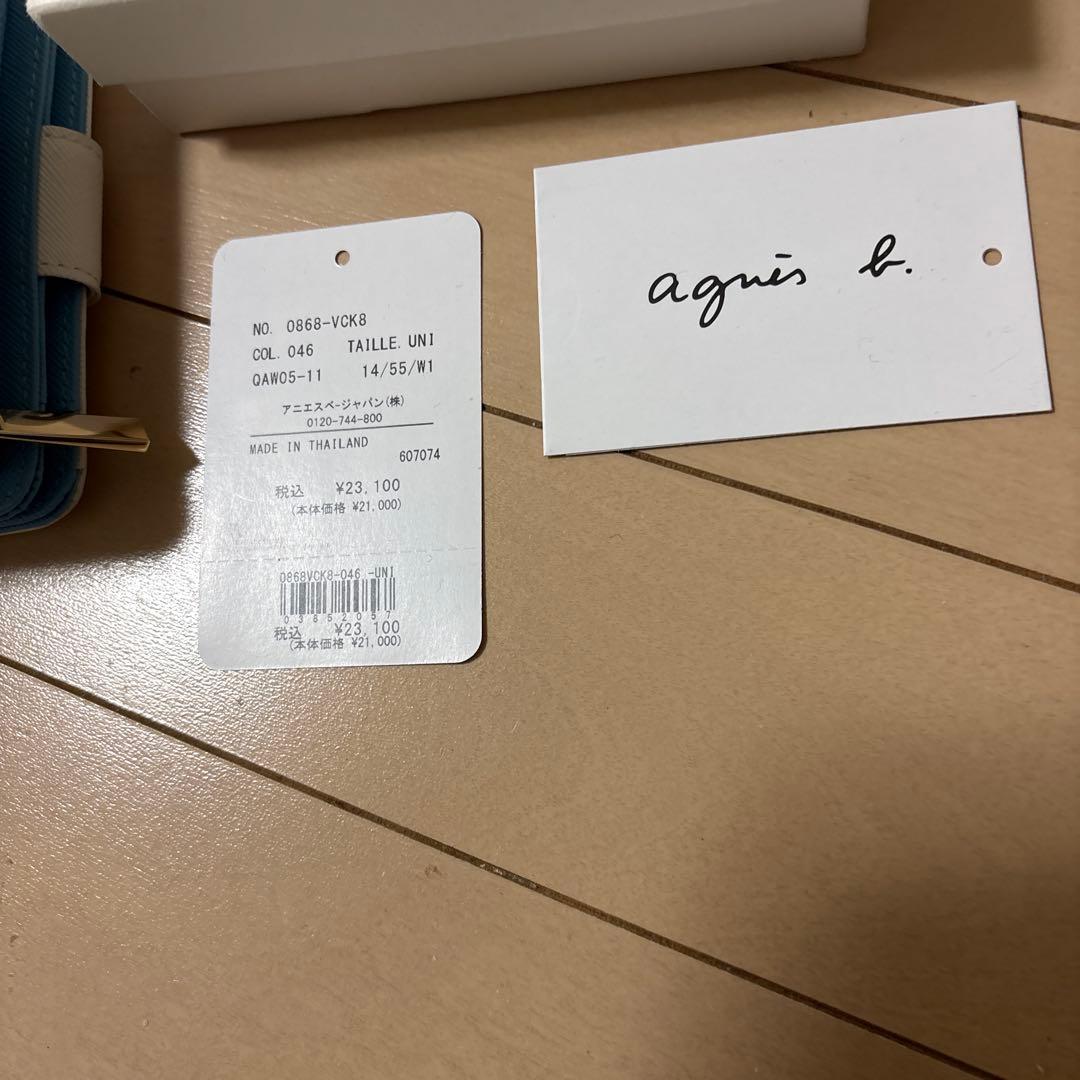 あ*き様 【ほぼ未使用】agnes b. VOYAGE 2つ折り財布（ホワイト×