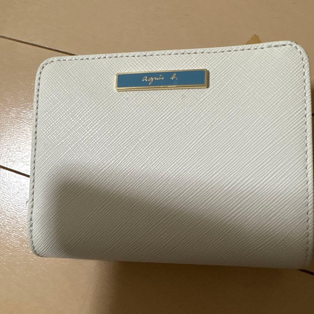 あ*き様 【ほぼ未使用】agnes b. VOYAGE 2つ折り財布（ホワイト×