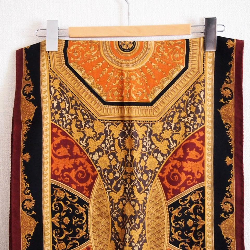 ETRO エトロ ストール イタリア製 ウール シルク 136×42cm