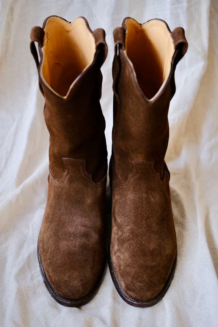 Tricker’sトリッカーズスエードペコスブーツ茶5 1/2