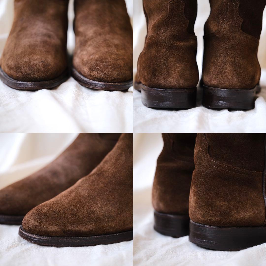 Tricker’sトリッカーズスエードペコスブーツ茶5 1/2