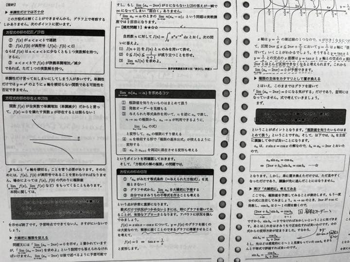 鉄緑会 高2数Ⅲ実践講座 授業冊子