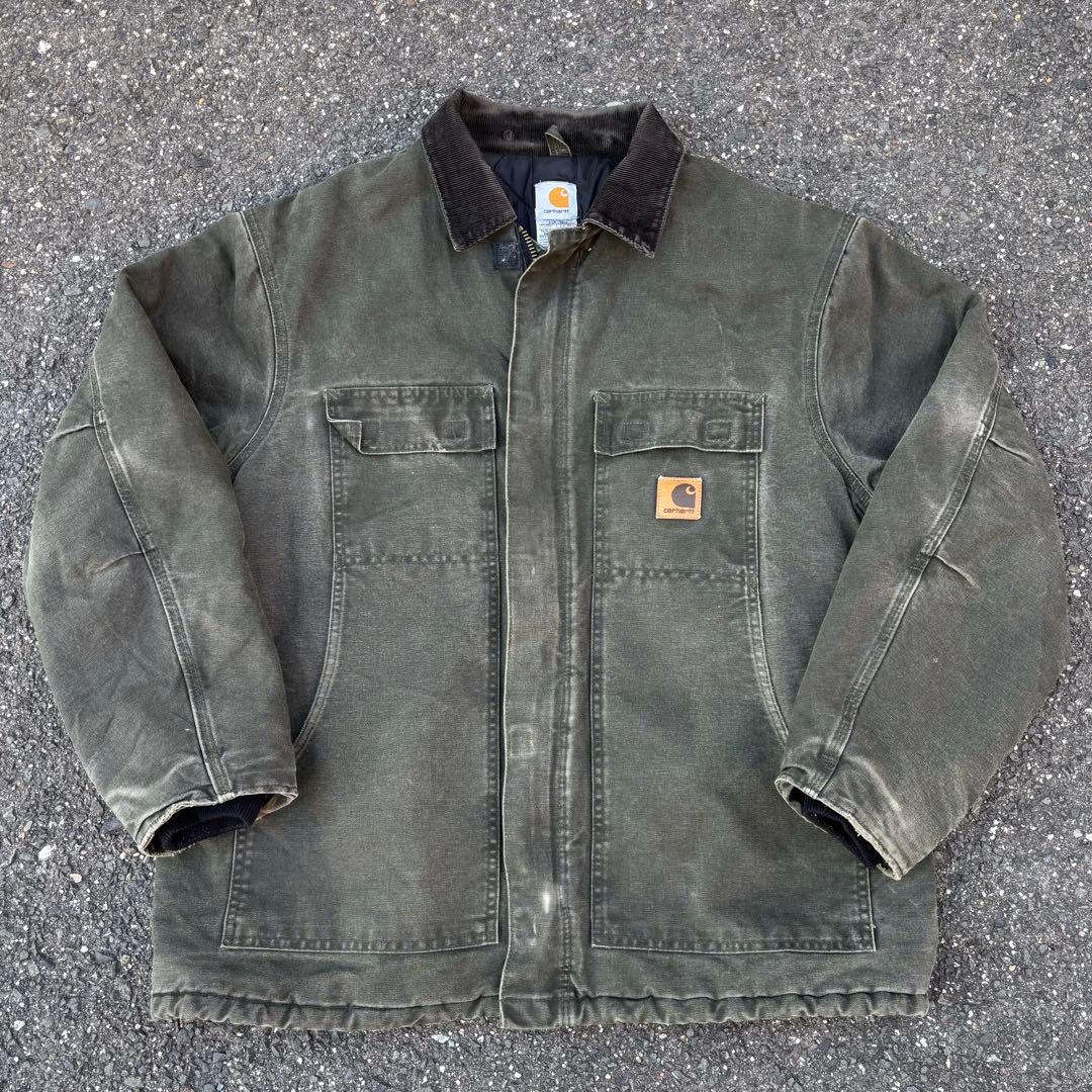 [フェード]Carhartt トラディショナルコート MOS XL モスグリーン