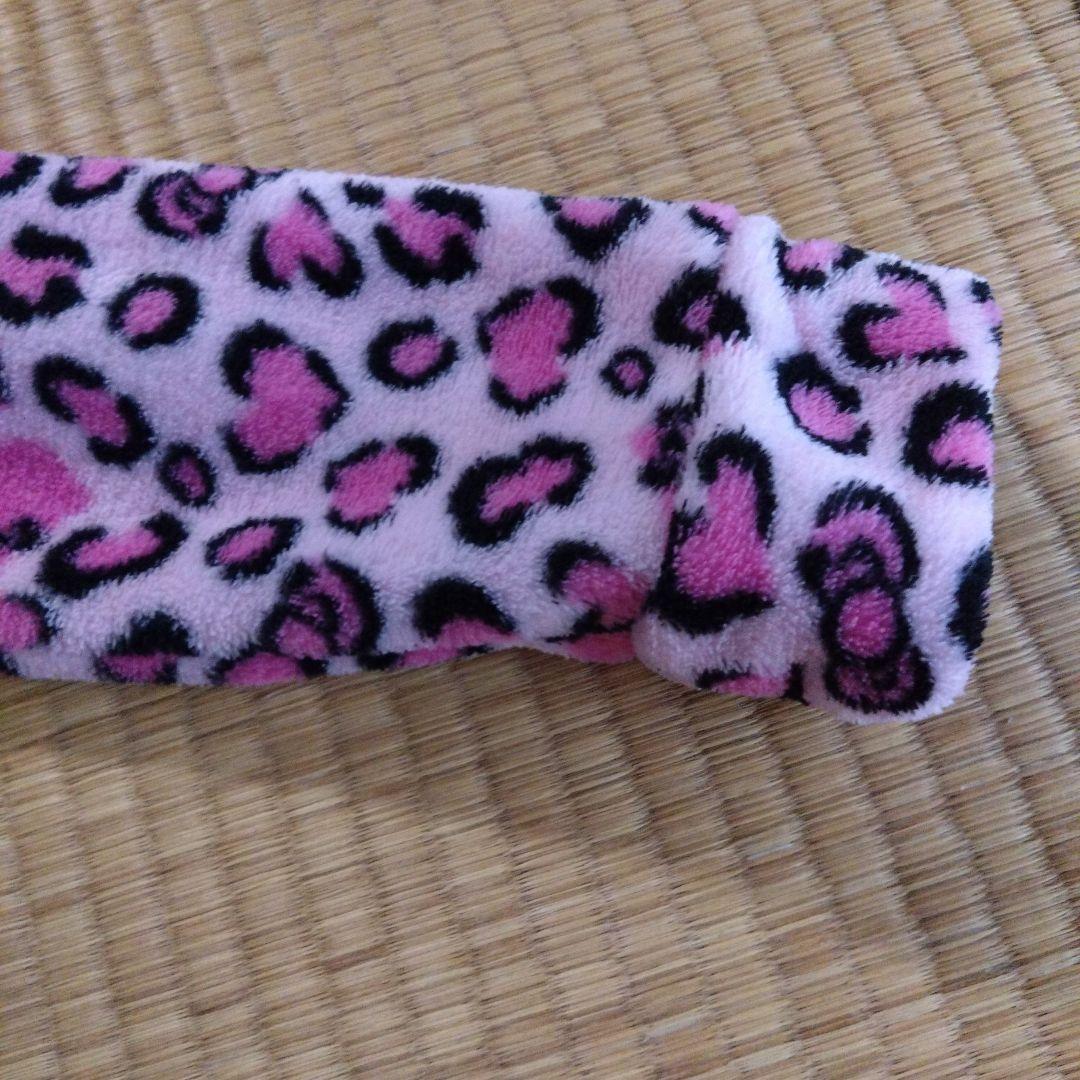 キティ　ヒョウ柄 　着ぐるみ　 パジャマ 　ルームウェア　ピンク　M
