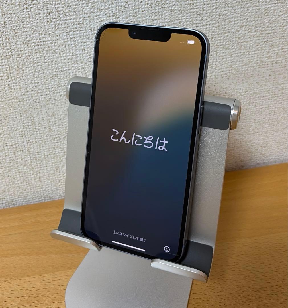 Apple iPhone14 ブルー本体 256GB 動作確認済一部ひび割れあり