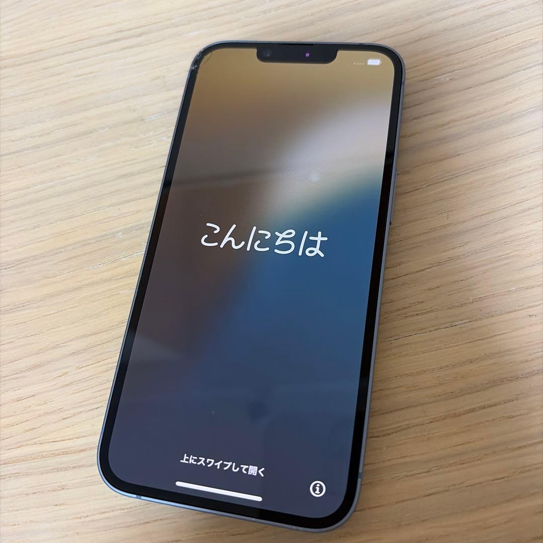 Apple iPhone14 ブルー本体 256GB 動作確認済一部ひび割れあり