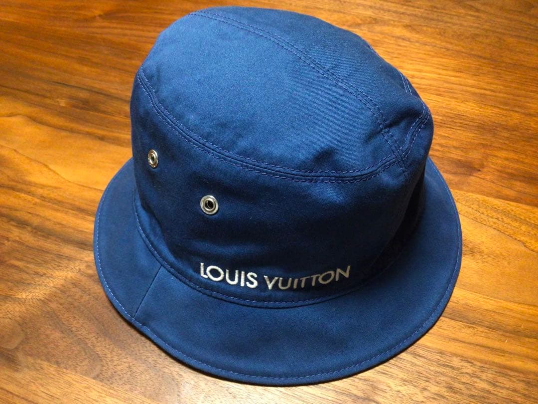 帽子 LOUIS VUITTON REVERSIBLE DENIM BUKET HAT