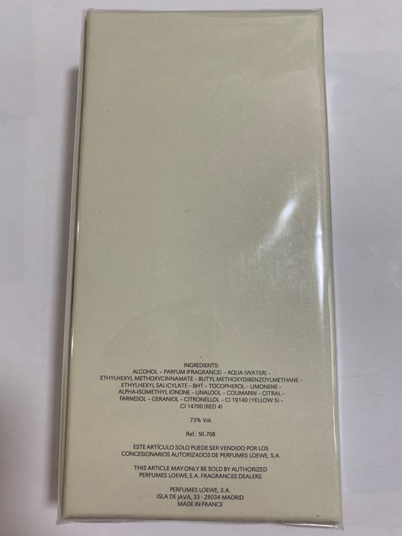 香水(ユニセックス) LOEWE 001 MAN Eau de Parfum 100mL