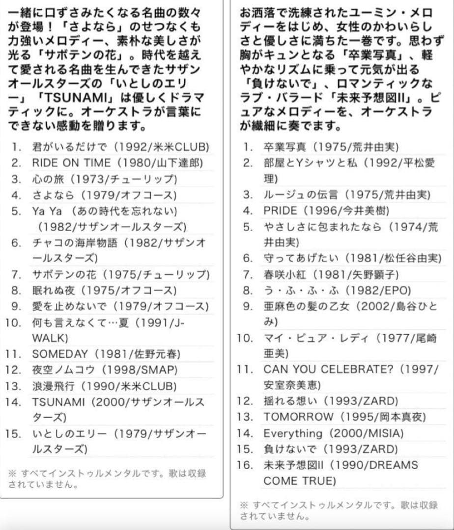 ユーキャン　オーケストラで綴るフォーク&ポップス「メロディーズ」10枚組CD