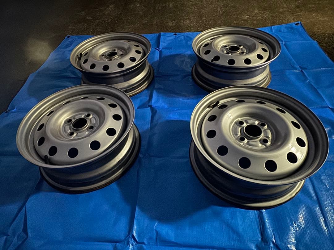 【4本セット】スチールホイール 15インチ 6J 4穴 (冬タイヤ用に)