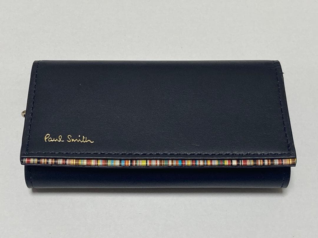 【新品未使用】Paul Smith レザーキーケース ネイビー PSC752