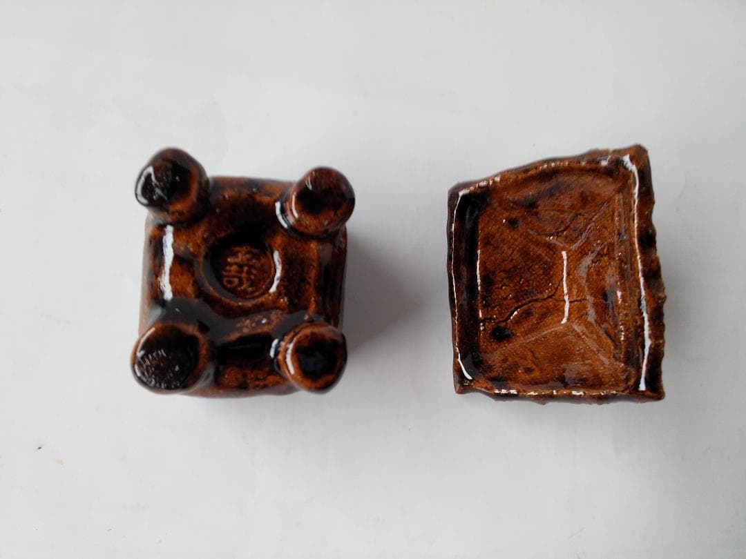 園部玄哉 作 葛屋香合 共箱 共布 栞 茶道具 香合 美品 です。