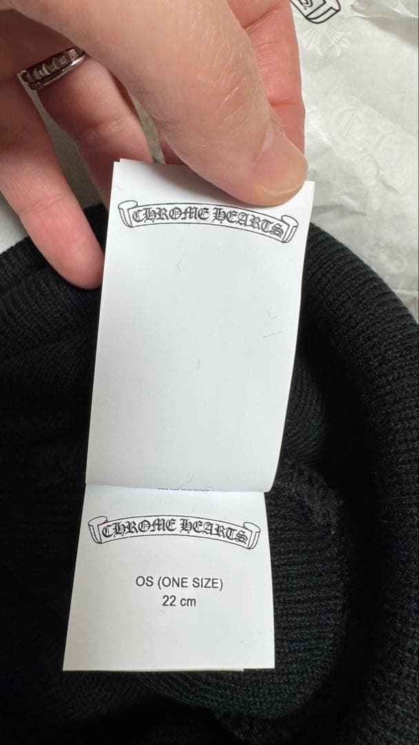 最安値‼️【正規品】CHROME HEARTS ニット帽 ビーニー　ブラック　新品