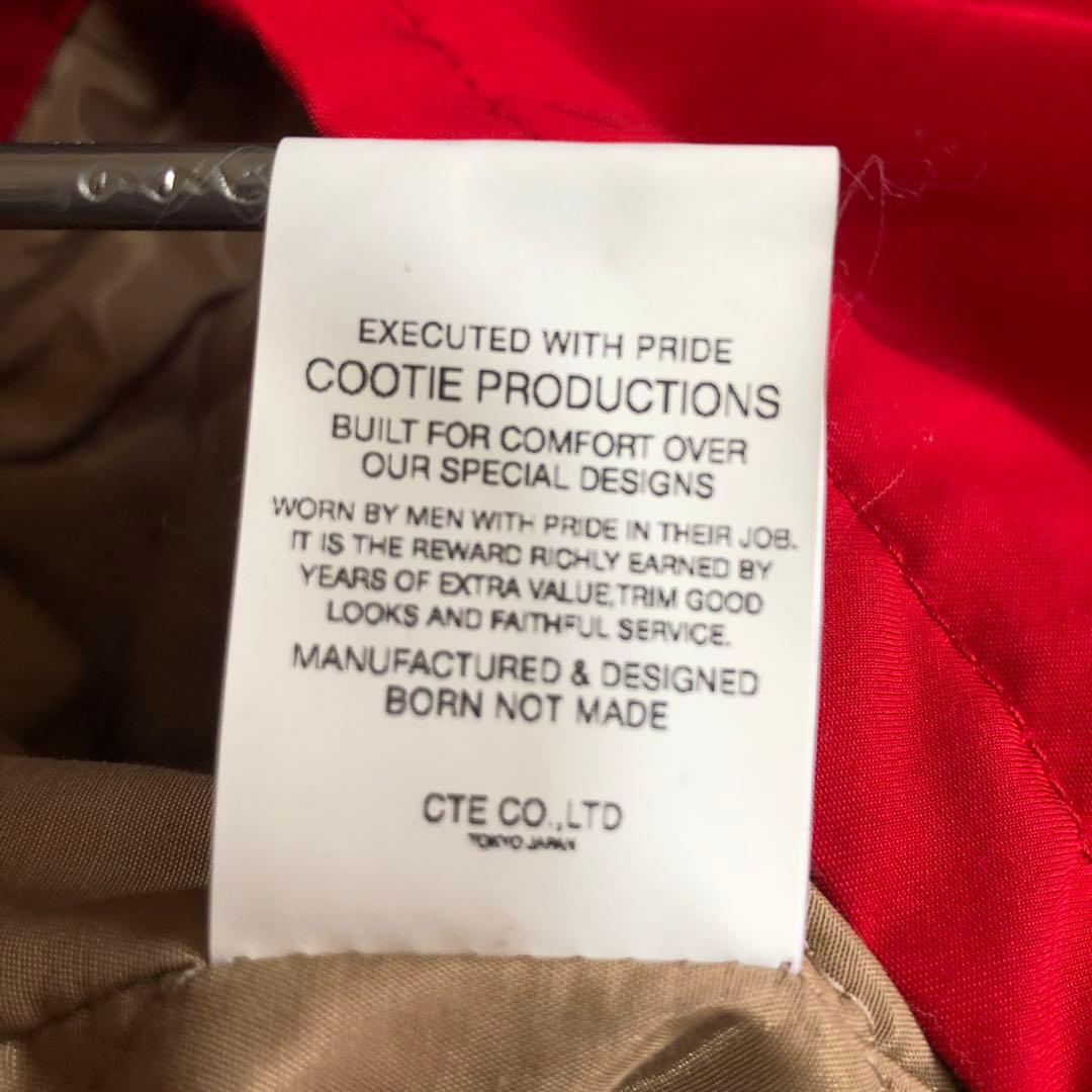 美品　COOTIE クーティー　ドリズラージャケット　ドリズラー　赤　日本製