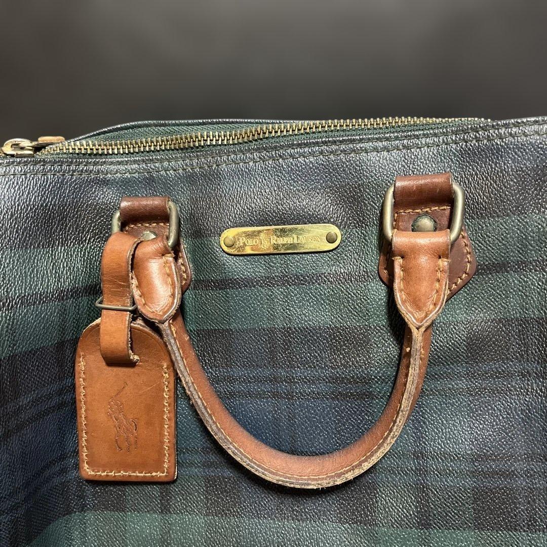 POLO Ralph Lauren ミニボストンバッグ　PVC チャーム付