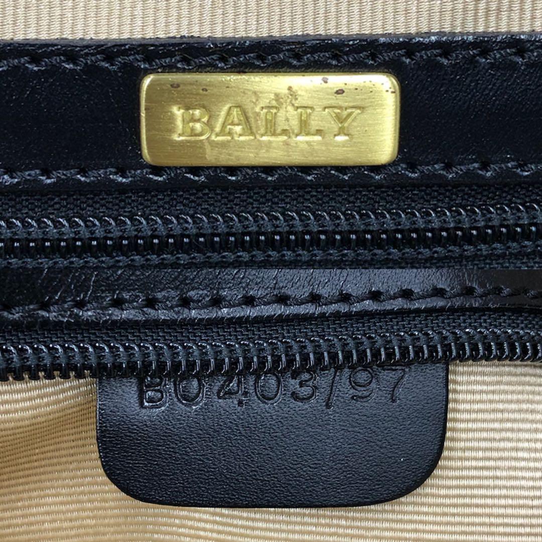 極美品 BALLY 鍵付き ボストンバッグ 大容量 G金具 レザー ブラック