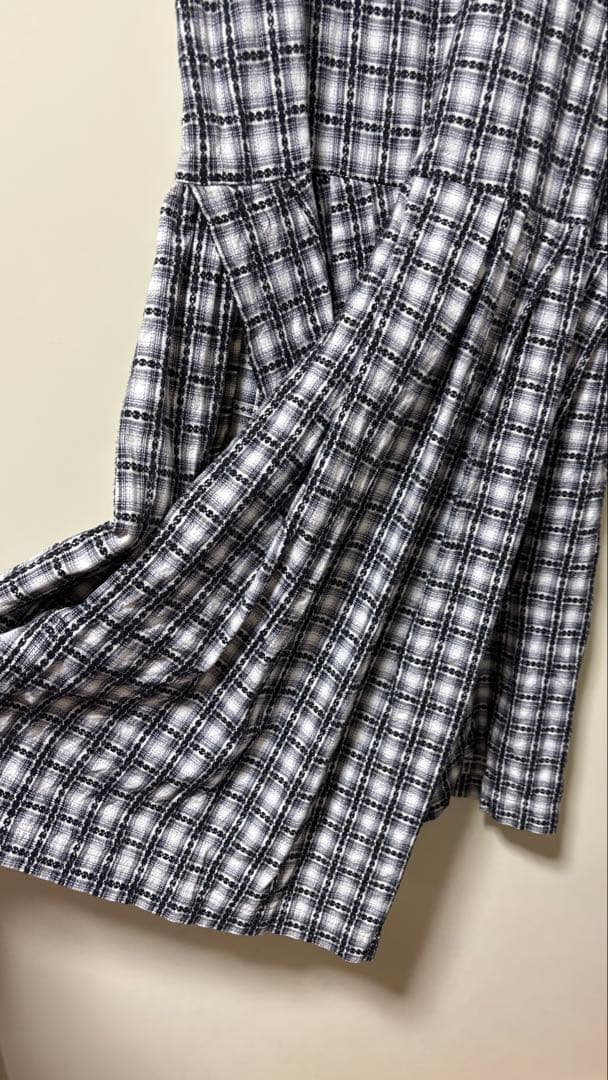 COMME des GARÇONS 半袖ひざ丈ワンピース チェック柄　古着