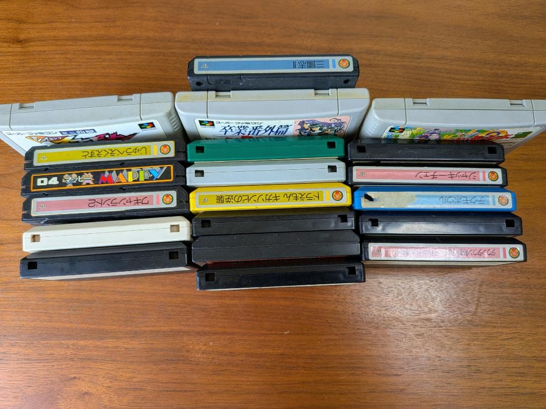 任天堂　ファミコン　スーパーファミコン　本体　ソフト21本　ジャンク