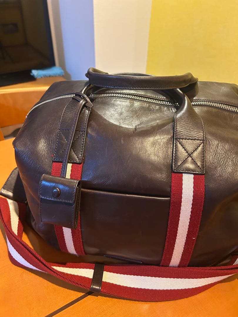 BALLY ダークブラウン ボストンバッグ#BALLY#バッグ
