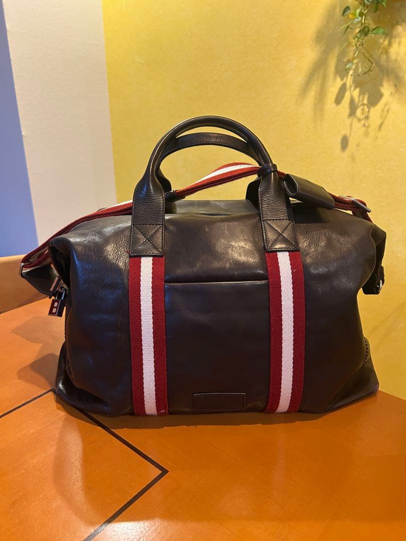 BALLY ダークブラウン ボストンバッグ#BALLY#バッグ