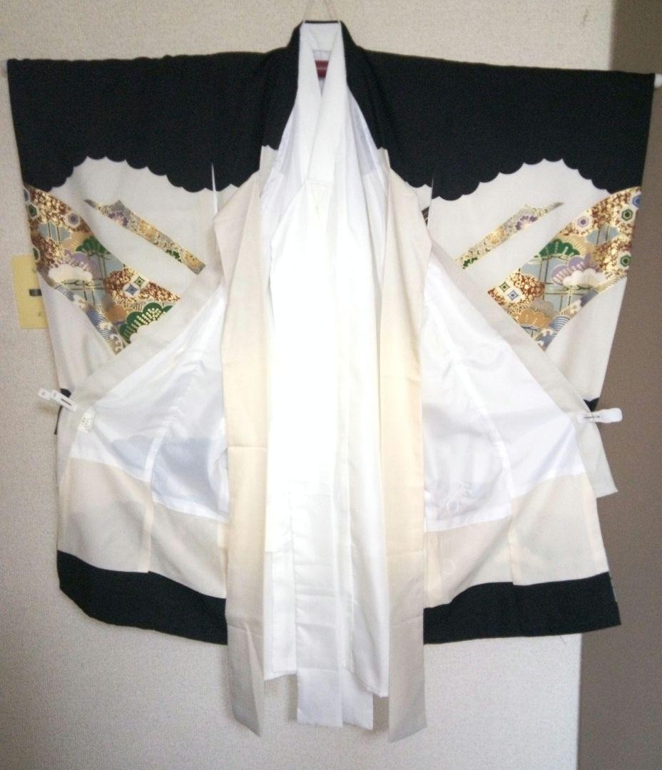 美品店頭展示品【正絹お宮参り着物】『長襦袢付き』