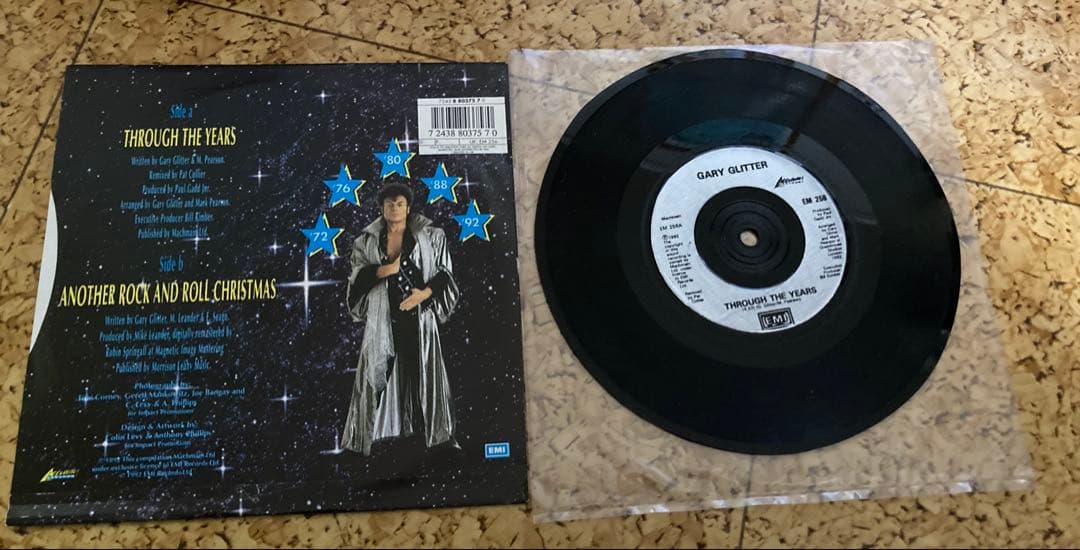 レア！GARY GLITTER THROUGH THE YEARS レコード