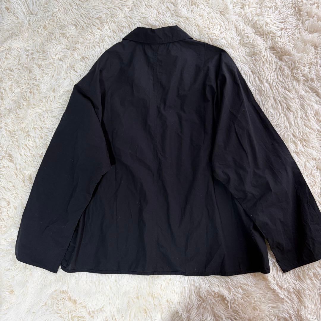 25ss 洗える TICCA/ティッカ ハーフシャツジャケット ネイビー