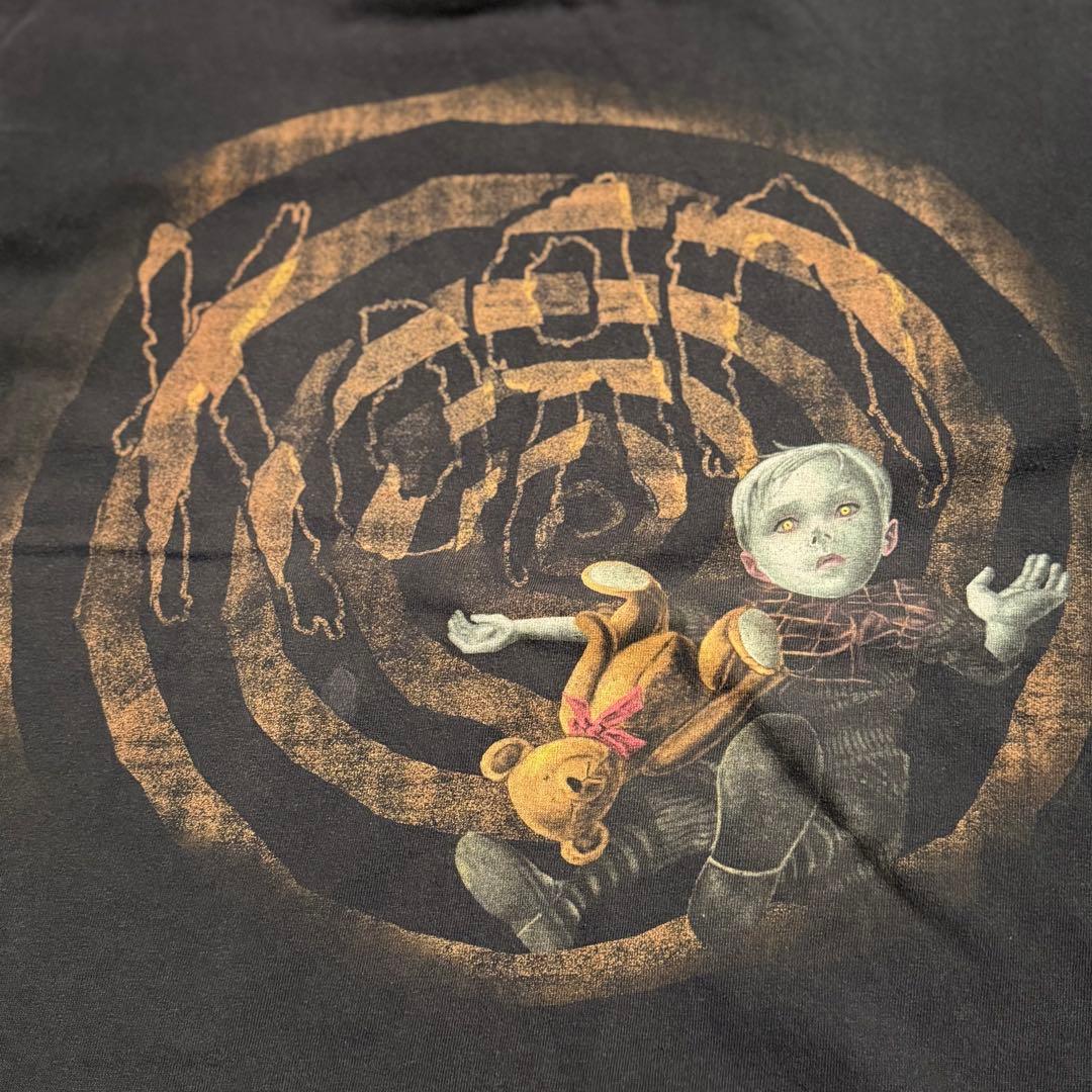 Korn ヴィンテージTシャツ フェード ブラック