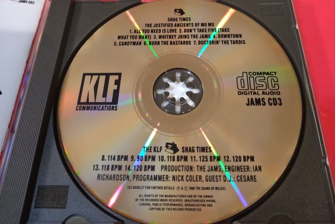 洋楽 THE JAMS SHAG TIMES KLF