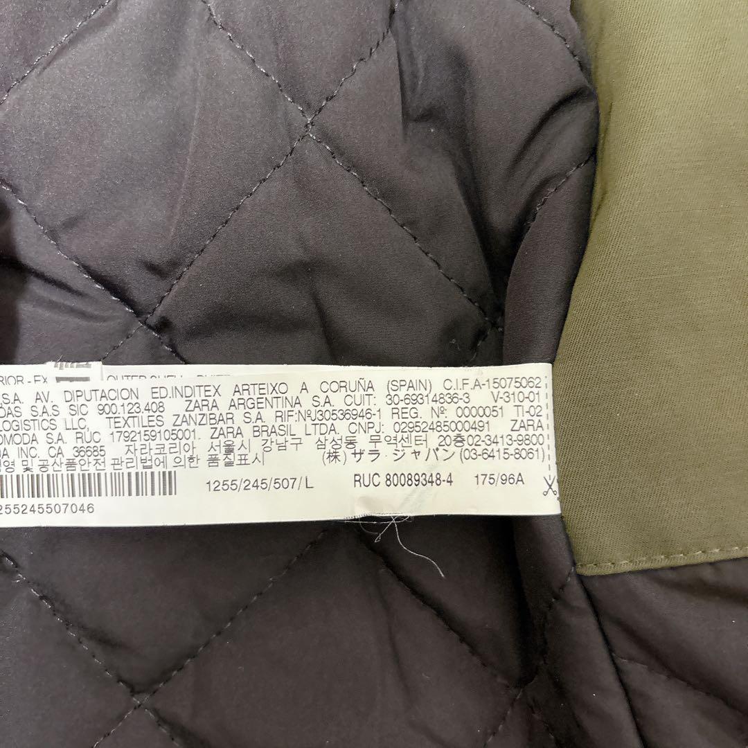✨美品✨ZARA TRF ファー付きモッズコート 裏ボア 2way 防寒 カーキ