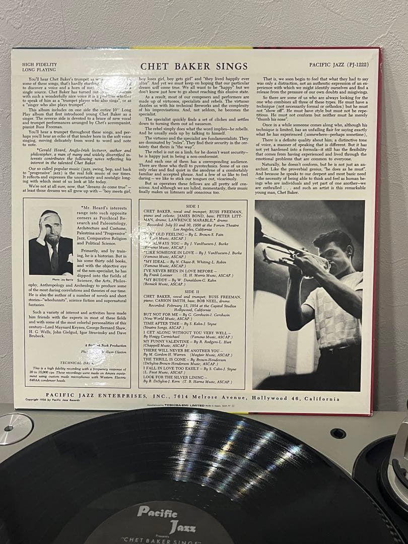 Chet Baker Sings チェット・ベイカー・シングス