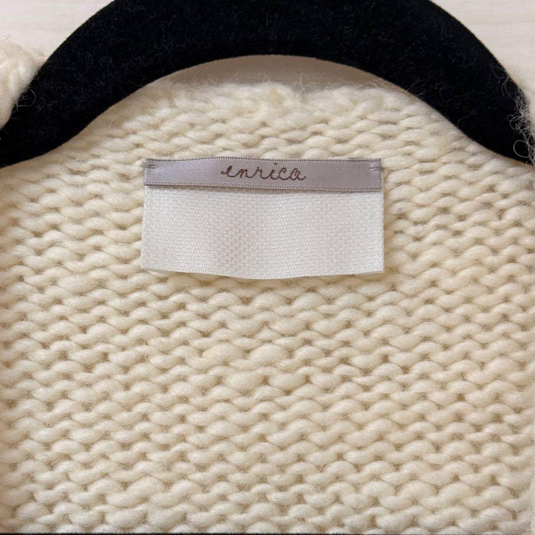 【本日限定価格/未使用近】ｅｎｒｉｃａ／エンリカ　スラブヤーンカーディガン