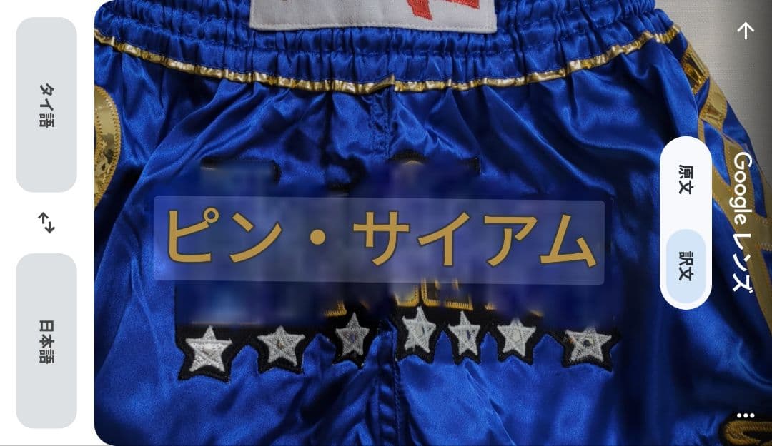 TWINS キックパンツ 2枚 ピンサヤーム選手引退試合キックパンツ