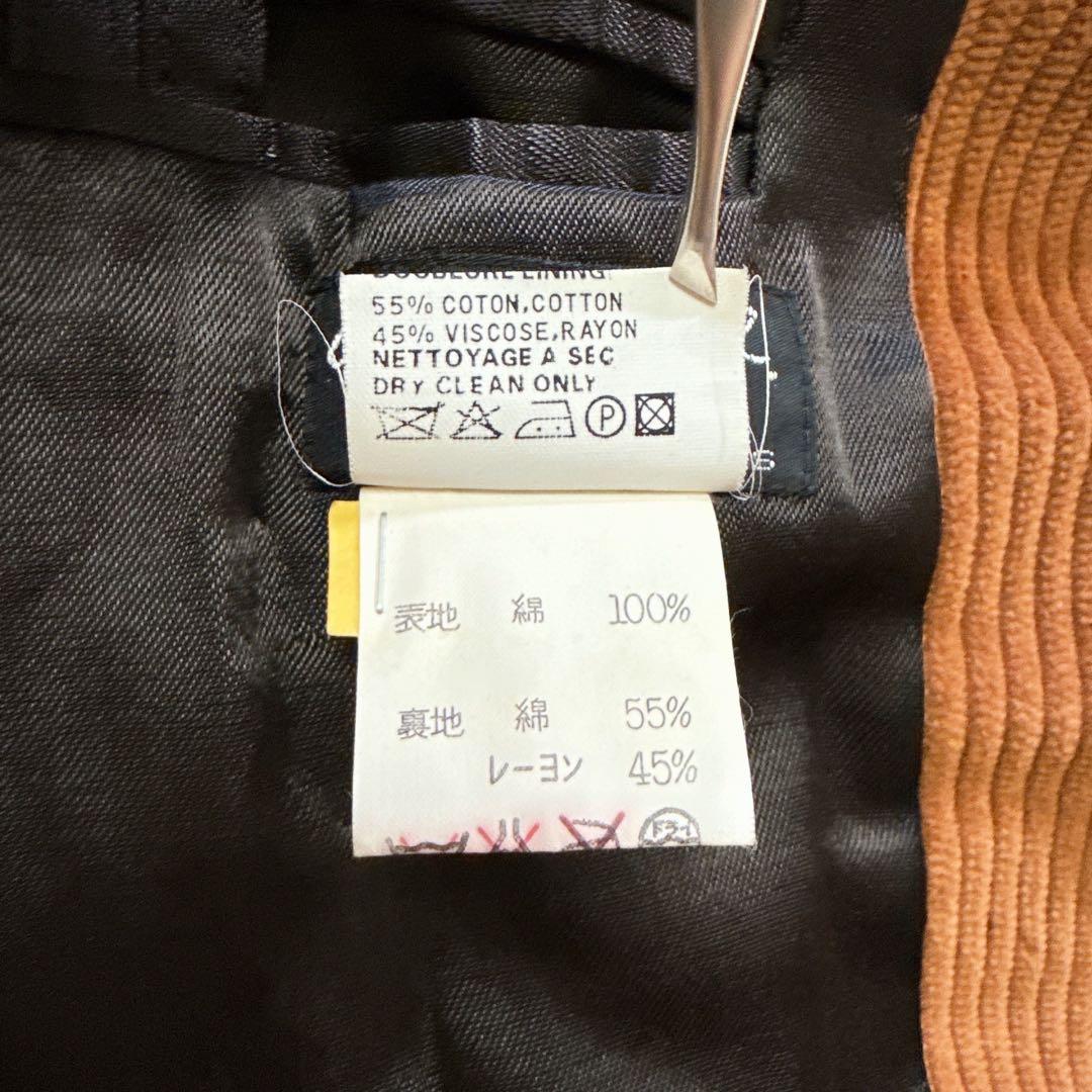【美品】agnes b. homme テーラードジャケット コーデュロイ 48