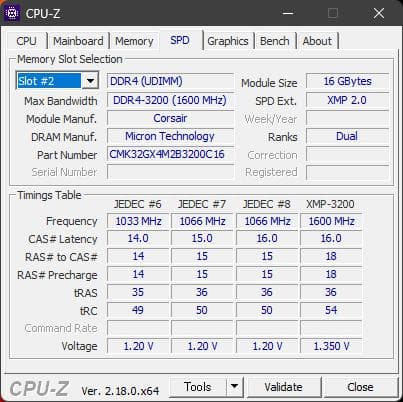 メモリー Corsair Vengeance LPX 32GB DDR4 3200MHz