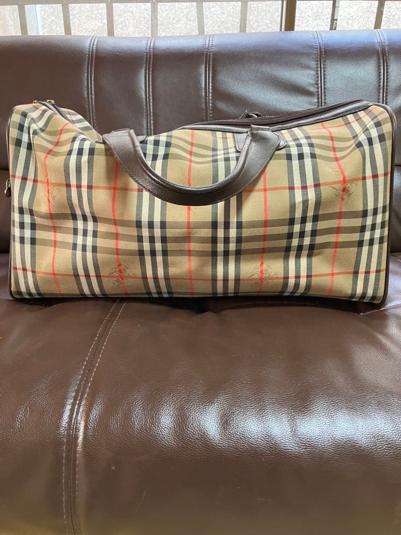 Burberry バーバリー　ボストンバッグ　ノバチェック　シャドウホース