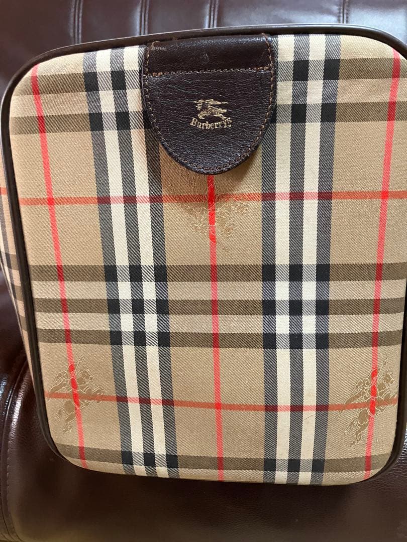 Burberry バーバリー　ボストンバッグ　ノバチェック　シャドウホース