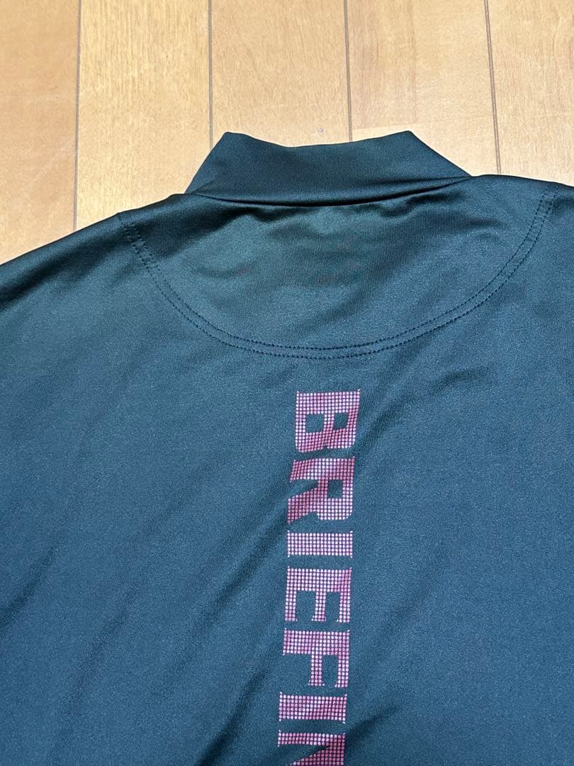値下げ！ブリーフィングBRIEFING☆ツアー定番ハイネックTシャツ☆黒☆L☆