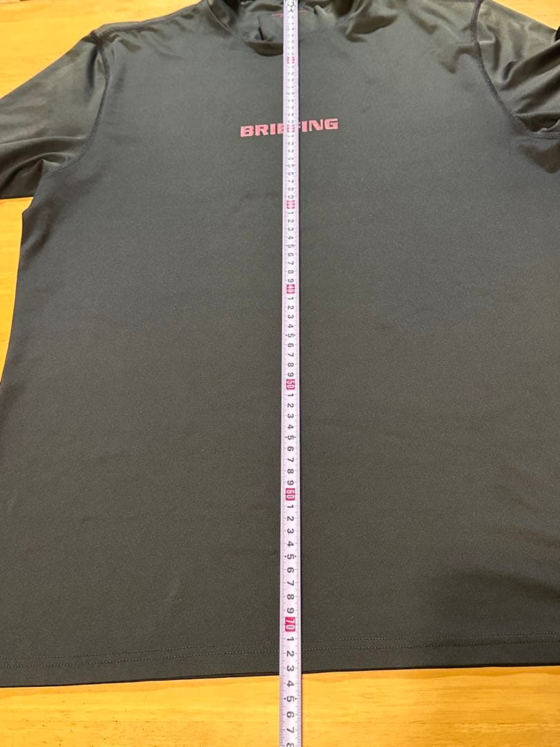値下げ！ブリーフィングBRIEFING☆ツアー定番ハイネックTシャツ☆黒☆L☆