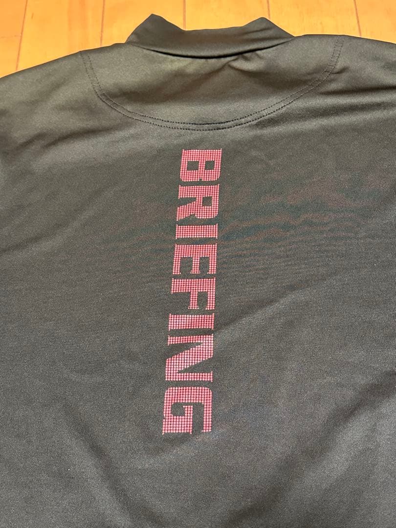 値下げ！ブリーフィングBRIEFING☆ツアー定番ハイネックTシャツ☆黒☆L☆